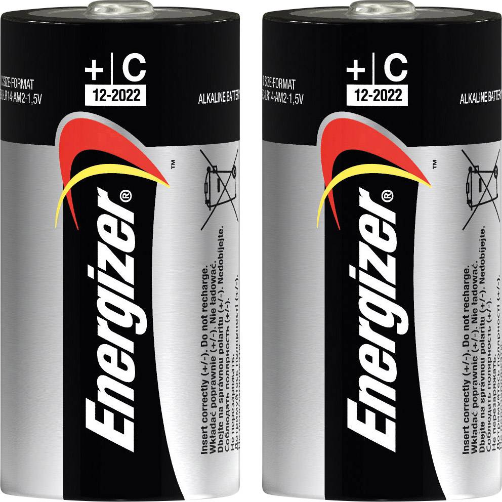 EN3 2x Battery ENERGIZER Alkaline Power LR14 C R14 1.5V