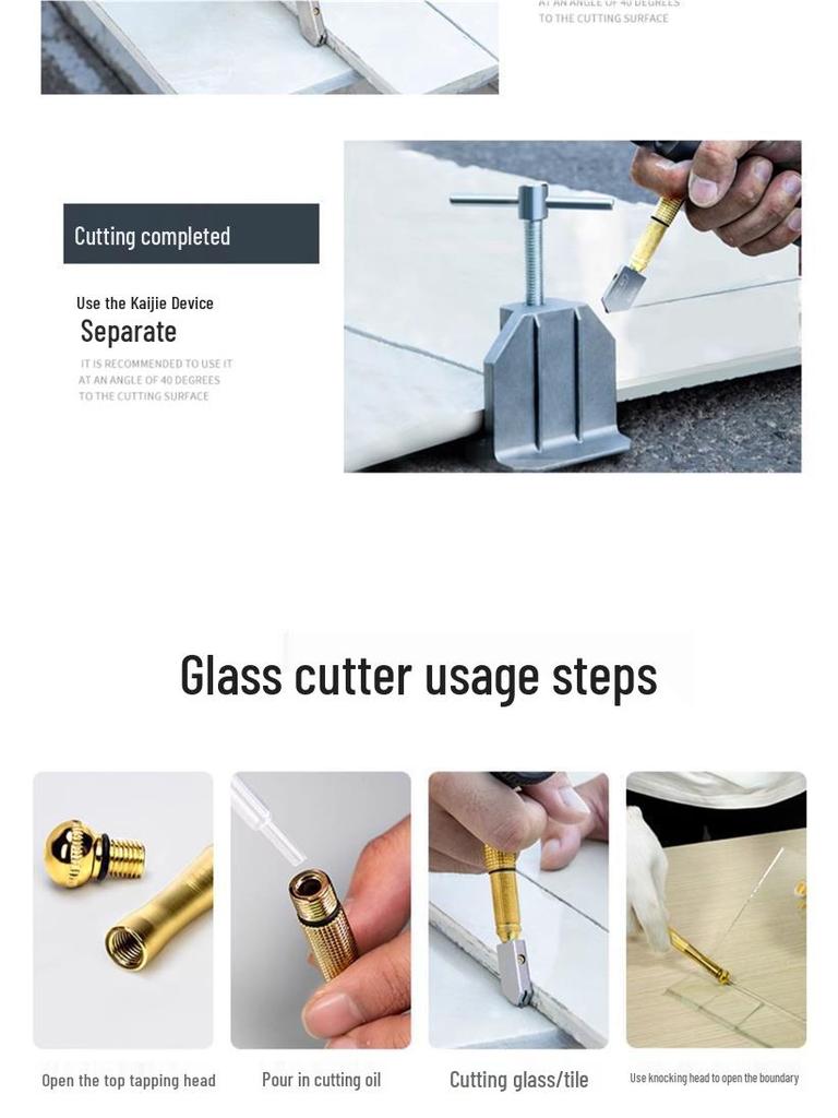 Стеклорез Deli Diamond: Прецизионный инструмент для толстого стекла и керамической плитки