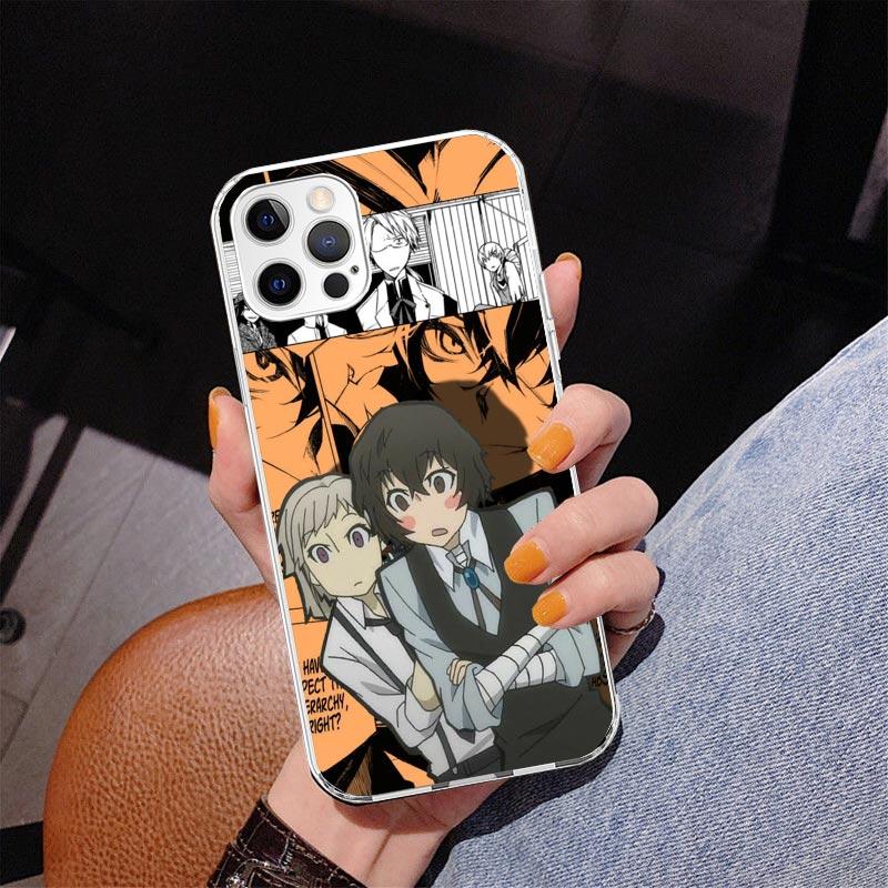 Bungo Stray Dogs Manga Phone Case For iPhone 17 Air 16 Pro Max 16E 15 + 14 Plus 11 12 13 Mini 7 8 SE Gift Print Cover Fundas 17