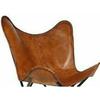Vintage Handmade Classic Cover Cowhide Leather Butterfly Chair (Cover Only)