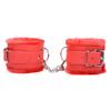 Sexy Adjustable PU Leather Plush Hand cuffs Ankle Cuff Restraints BDSM Bondage Sex Toy Sex Bondage Exotic Accessories for women