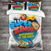 Комплект постельного белья Super Zings Односпальный Полуторный Двуспальный Евро Кинг-сайз Комплект для кровати Взрослый Мальчики Спальня Комплекты пододеяльников 3D-принт Аниме Игра 200X200