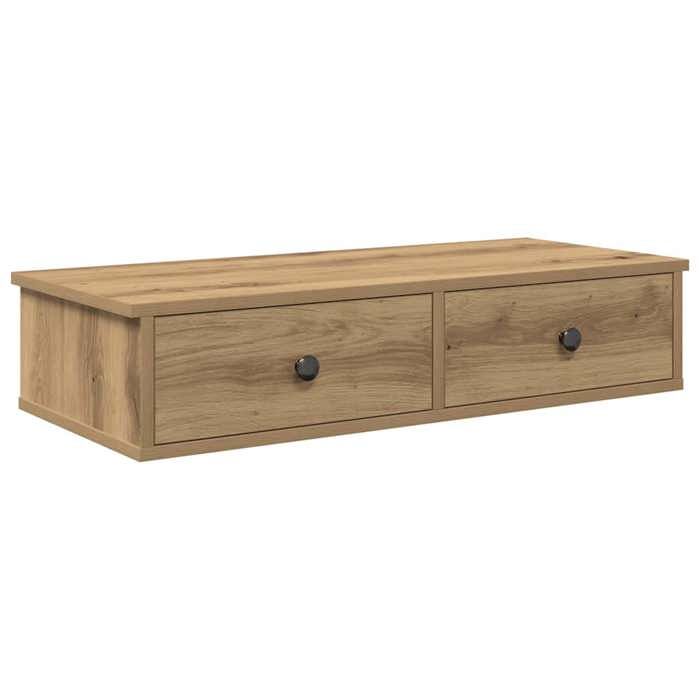 VidaXL Wall Shelf with Drawers Artisan Oak Engineered Wood 859958