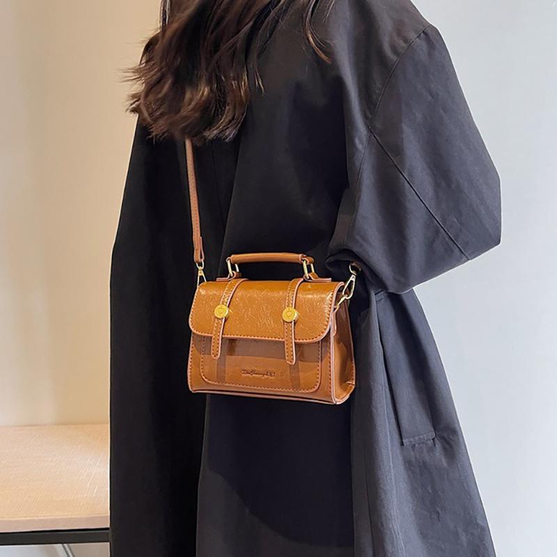 2024 New Trendy Textured Retro Bags for Women, Popular and Versatile Crossbody Bags, Fashionable and Stylish Small Square Bags