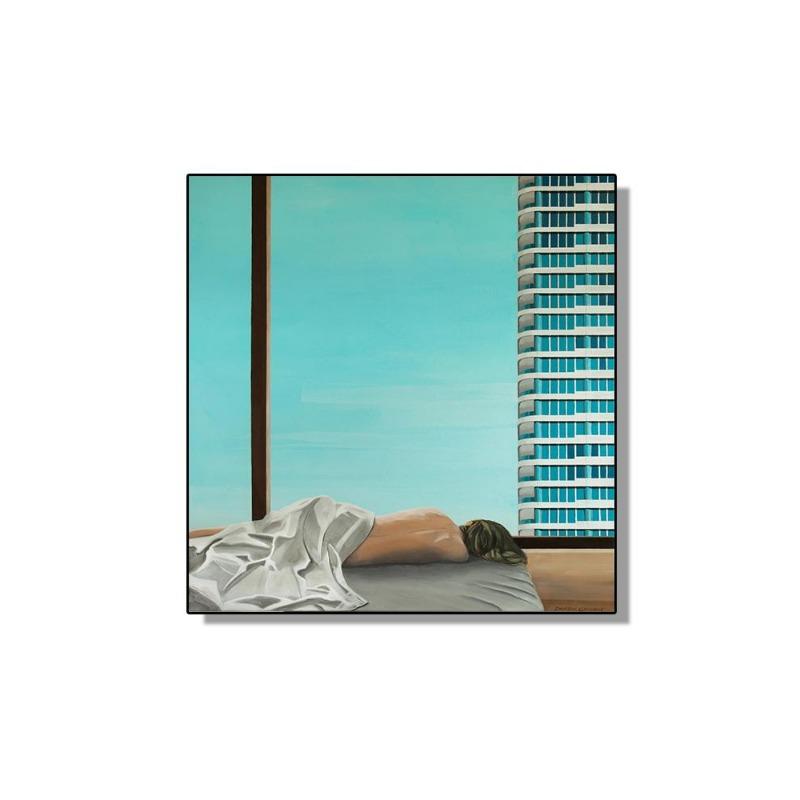 Известный Дэвид Хокни абстрактный пейзаж постер холст картина бассейн океан окно настенное искусство для гостиной домашний декор