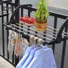 Wild Bluebell Folding Towel Clothes Dryer Hanger Shelf Anti-rust Balcony Storage Rack