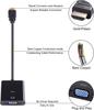 HD 1080P HDTV Compatible To VGA Cable Converter with 3.5mm Audio Cable HD Scaler Video Cable Converter for PC Laptops