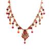 Les Trésors De Lily [D6060] - 'Mulan' Necklace Red Rose