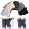 1 Pair Kneecap Support Knee Sleeve Cotton Knitted Knee Protector Plush Leg Warmers  Spring Running