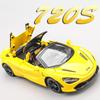 1:32 720S F1 Модель Миниатюрная Игрушечные Спортивные Машинки Сплав Литье под Давлением Украшение Суперкары Звук Свет Двери Открываются Оттянуть Назад Детские Подарки
