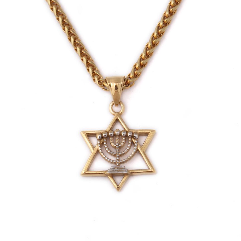 Ожерелье Звезда Давида для женщин и мужчин, иудаика, еврейская израильская вера, лампа, кулон на Хануку