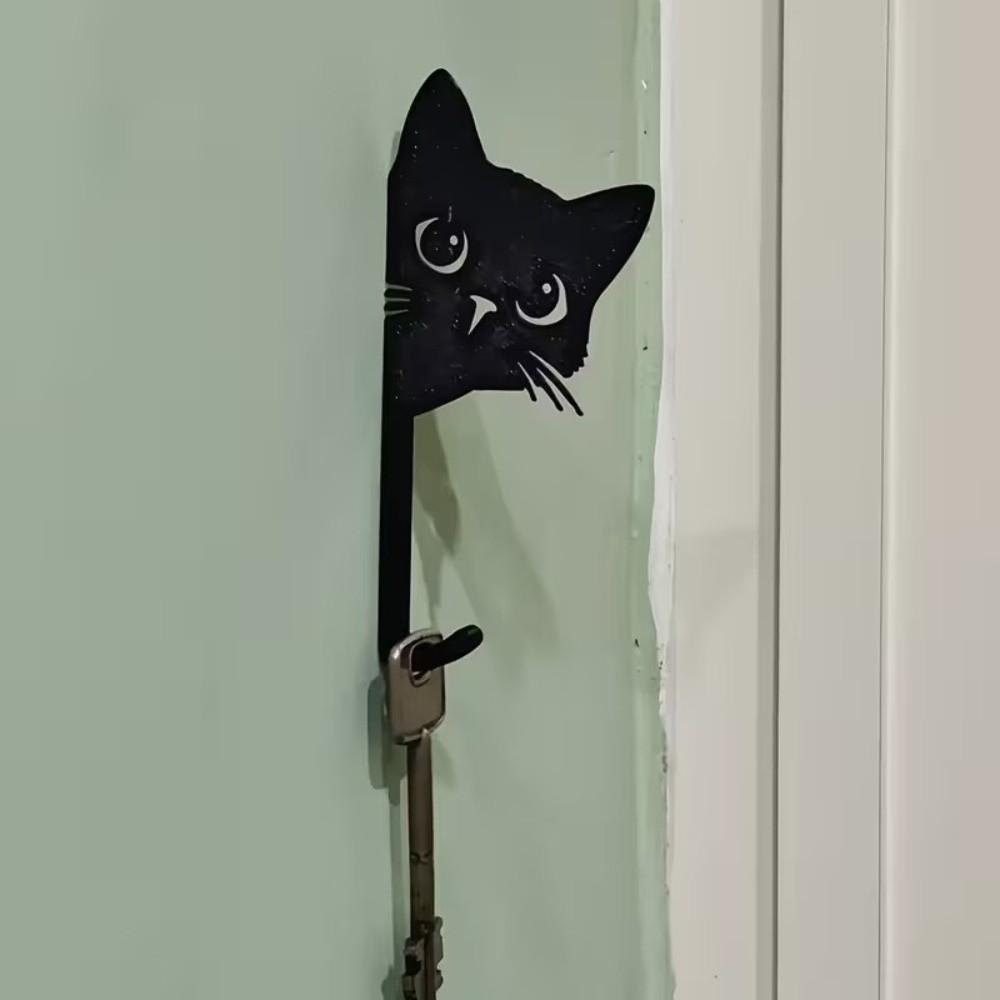 Decorative Cat Hooks 3D Printed Key Holder Creative Kitten Wall Hooks  Home
