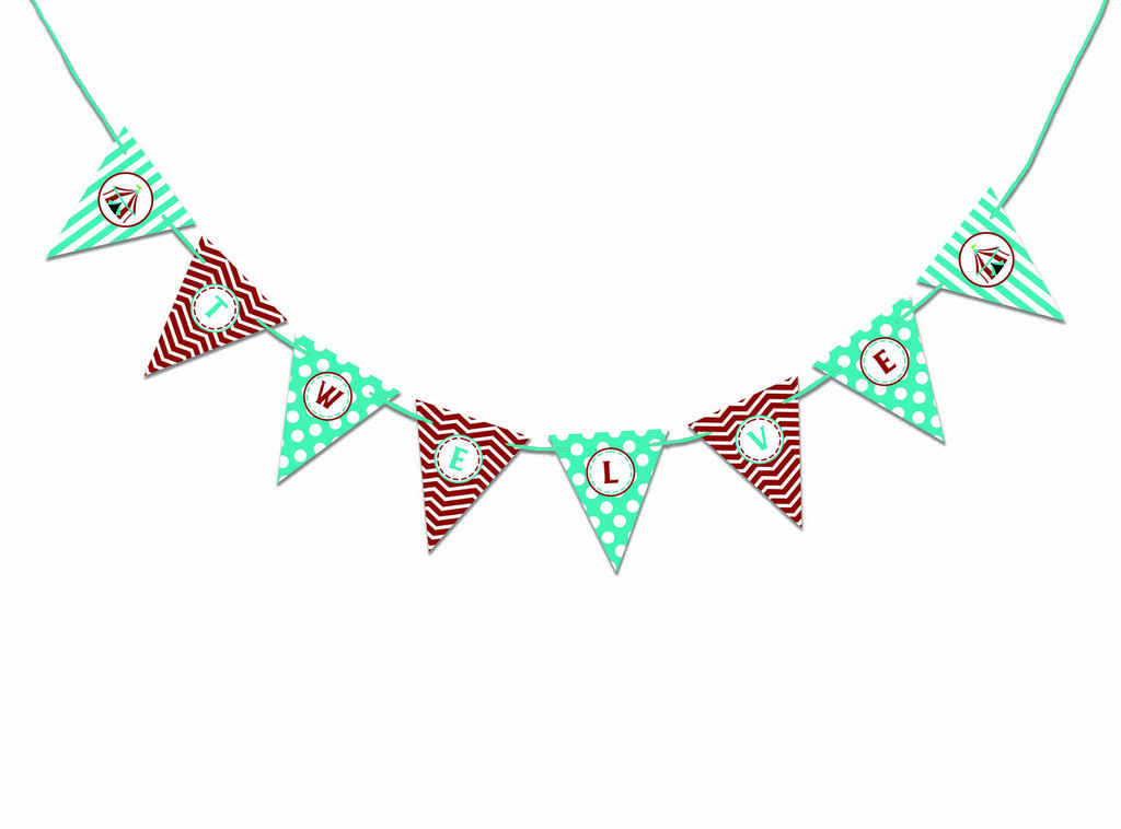 Inkdotpot Birthday Party Decorations Happy Birthday Party Garland Baby Boy Or Girl Gender Neutral Pennant Banner