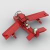 MOC Building Block Model - Hayao Miyazaki's Animation Porco Rosso Seaplane Assembled Toy Desktop Ornament