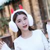 Ear Muffs for Womens Cute Lolipop Pattern Ear Muffs Winter Ear Warmers With Horns Faux Fur Adjustable Foldable