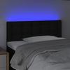 VidaXL LED Headboard Bedroom Furniture Single Bed Accessory Headboard Interior Black 90x5x78/88 3122030
