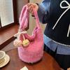 Chic Autumn/Winter Plush Huangguoshu Shoulder & Crossbody Tote Bag for Women