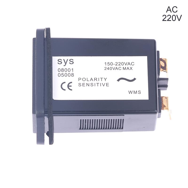 1Pc 6 Digits 220V Ac Hour Meter,Complete Sealed Quartz Timer Counter 12V-36V Dc
