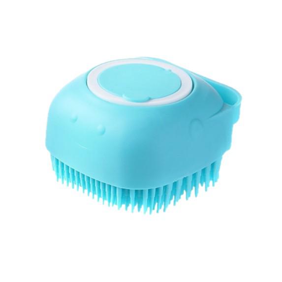 Silicone Universal Bath Brush for Pets and Babies with Liquid Dispenser