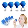 Vacuum Cupping Cups Set Rubber Head Glass Anti Cellulite Massage Chinese Therapy Face Cupping Set Cans For Health Massage