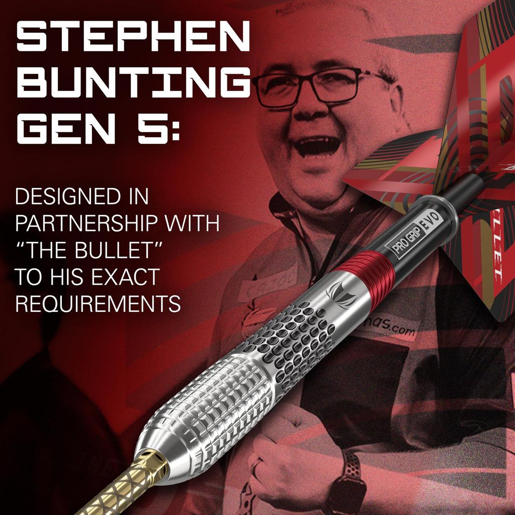TARGET Darts Stephen Bunting G5 Tungsten Dart Set Steel Tip Swiss Point Darts Generation 5 Player Edition Swiss Point Professional Dart Swiss Point