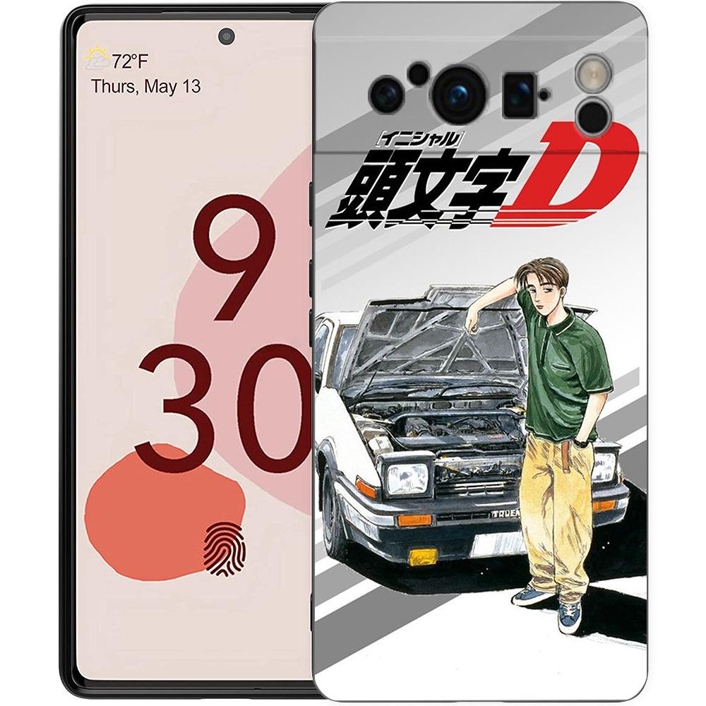 Чехол для телефона Anime Initial D AE86 для Google Pixel 8 7 6 7A 6A Pro 5G Ударопрочный Силиконовый Мягкий 9 Pro XL 8 Pro 5G Защитная Крышка Capas