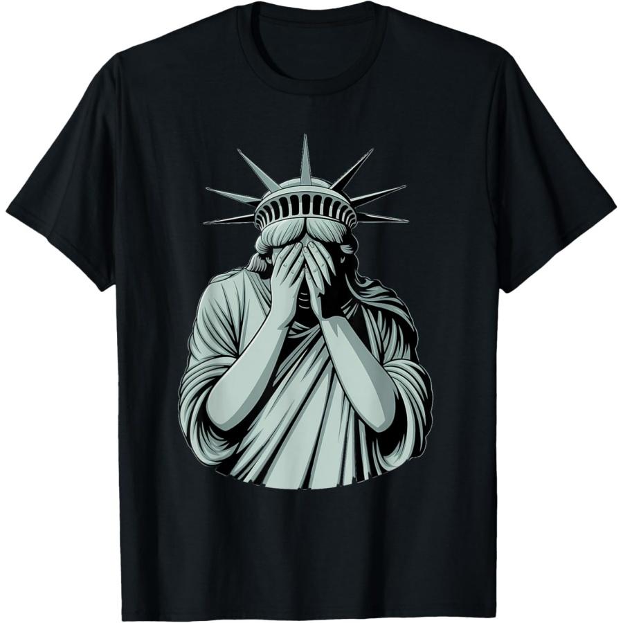 Статуя Свободы Грустная Америка, США Футболка