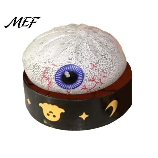 Sensory Toy for Adults Halloween Ghost Bun Stress Ball, Glitter Slow Rising TPR Fidget Elastic Squeeze Figures with Steamer, Cute Spooky Anxiety