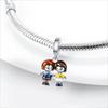 New 925 Silver Charm Fit Original Bracelet Accessories Women Jewelry Best Friend Series Duck Umbrella Coffee