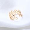 Multi-layer For Women Girl C-Shape Korean Style Earrings Leaves Ear Cuff Ear Bone Clips Earring Set