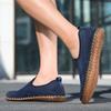 Мужские кроссовки ручной работы Слипоны Лоферы Дышащая сетка Повседневная обувь Мужские мокасины для вождения Лето