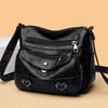 Chic Minimalist Crossbody Bag 2024 Trendy Summer Casual Shoulder Bag Large Pu Tote