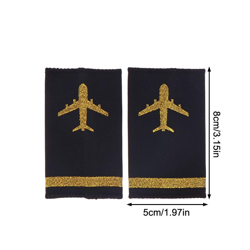 1 пара украшений для одежды погоны профессиональные погоны для пилотской формы ремесло плечевые знаки DIY декор для одежды аксессуары