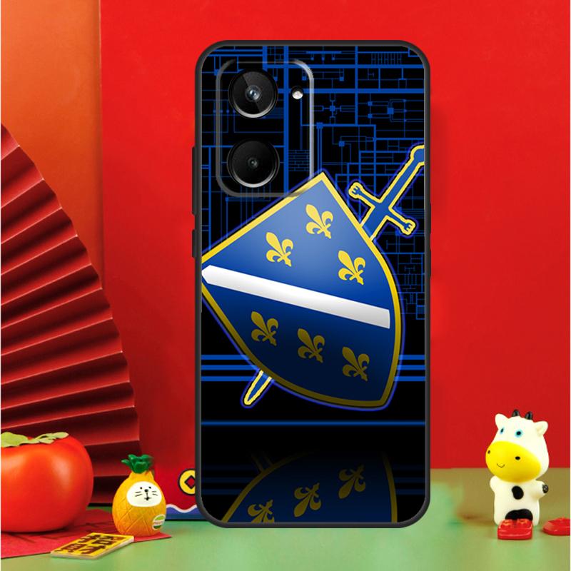 Чехол с флагом Боснии и Герцеговины для Realme C67 C55 C53 C51 C35 C33 C31 C30 C25s C21Y GT Neo 6 GT5 9 10 11 12 Pro Plus