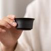 Kung Fu Tea Set Small Teacup Ceramic Tea Cup Tea Bowl Household Single Ge Kiln Black Pottery Master Cup Black Pottery