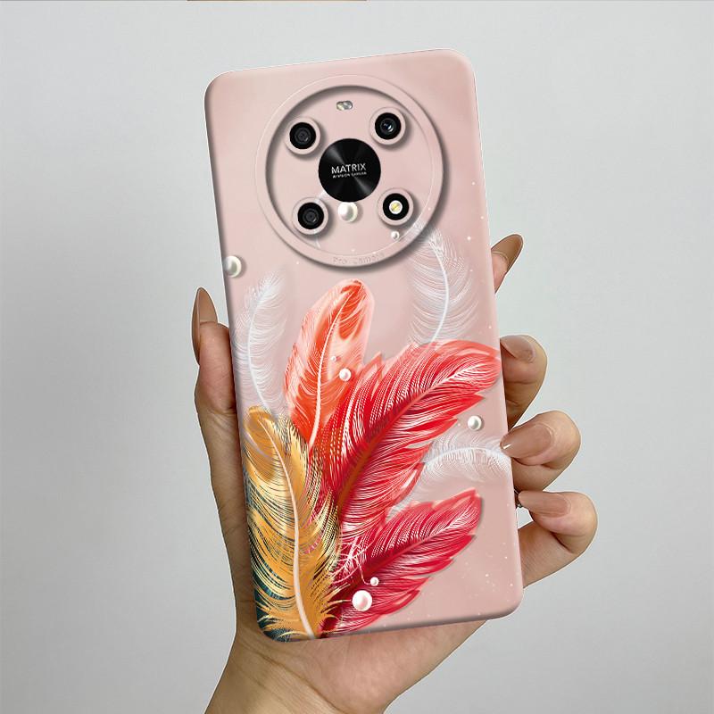 Чехол для телефона Honor X9 4G 5G / Magic 4 Lite 4G 5G ANY-NX1 LX1 LX2 LX3 Мягкий силикон Сладкий рисованный чехол Милый печатный корпус