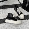 Fashion Street Style Ankle Boots for Men Genuine Leather High Top Shoes Fashion Brand Motorcycle Boots Thick Bottom  Male Walking Shoes