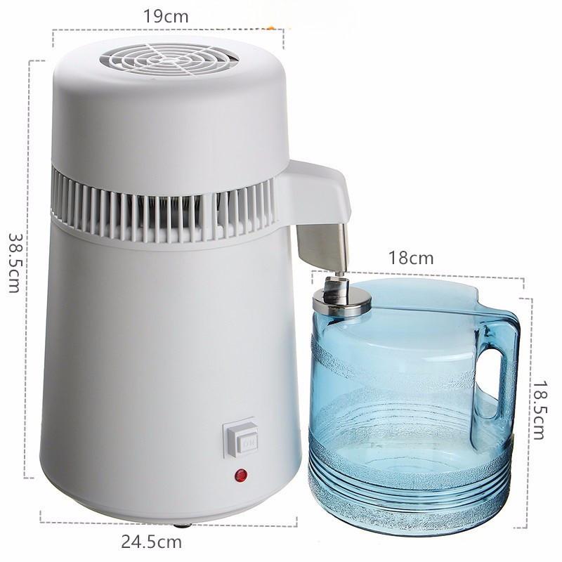 Дистиллятор воды большой емкости 4 л 750 Вт медицинское оборудование для очистки воды из нержавеющей стали дистиллированная вода