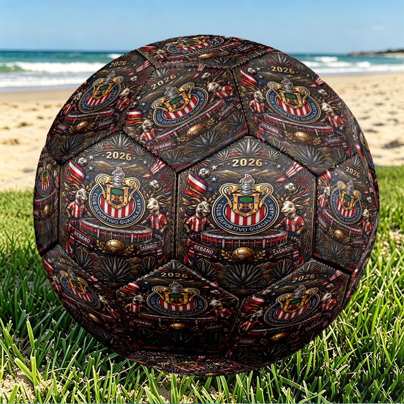Футбольный мяч Club Deportivo Guadalajara, размер 5, из износостойкого ПУ, для матчей, тренировок и ежедневных занятий, подарок на день рождения для футбольных болельщиков