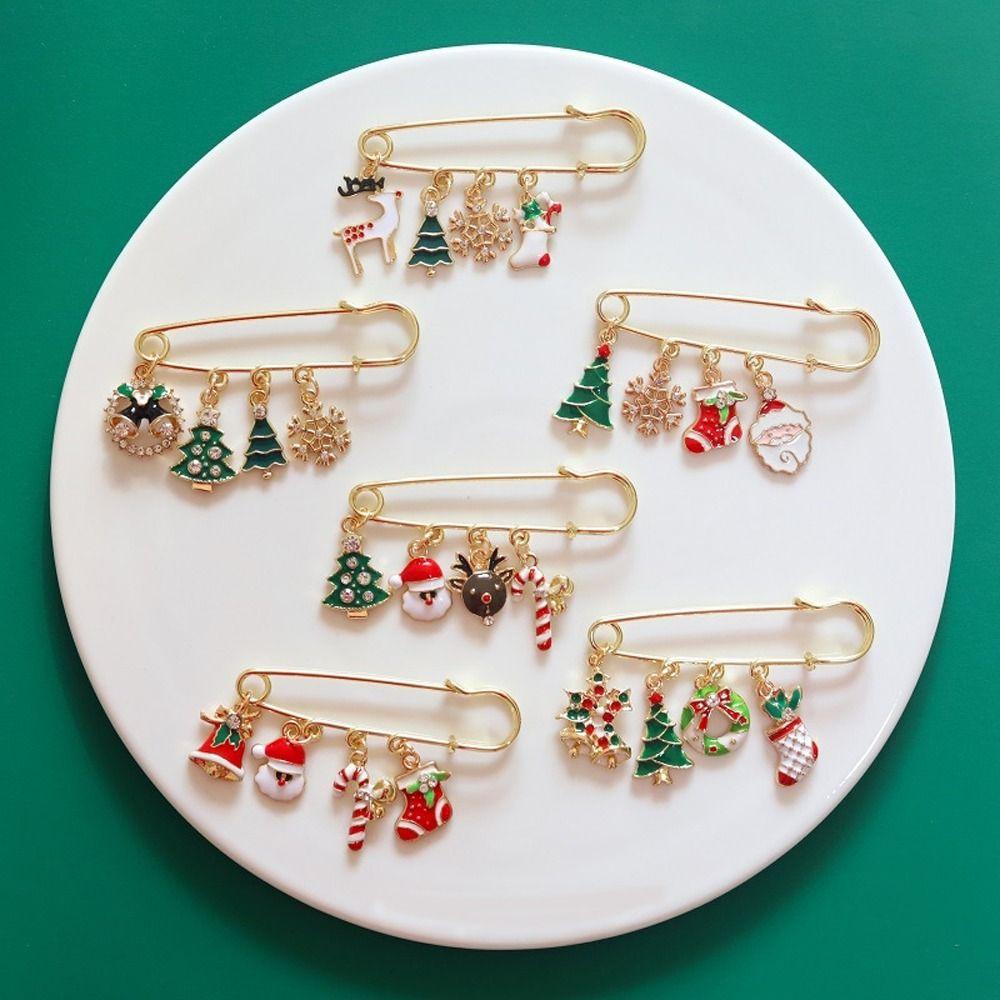 Buckle Bag Decoration Tightening Christmas Brooches Dress Shawl Clips Safety Pins Waistband Pin