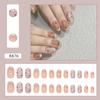 Wearing Nail Pieces French Bow Removable Nail Pieces Nail Art Patch Nail Pieces Simple Fake Nail Pieces 24 Pieces