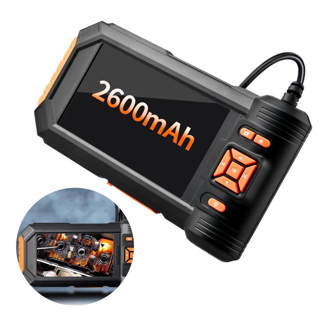 5in IPS Screen Double Lens Industrial Endoscope 1080P Bore Scope Snake Camera Sewer Pipe Drain Inspection Camera 2600mAh
