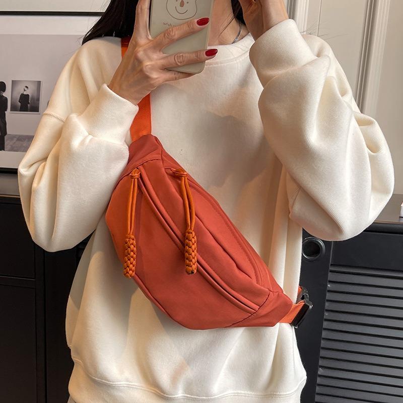 Холщовая повседневная маленькая сумка женская новая модная сумка-мессенджер спортивная нагрудная сумка универсальная тканевая сумка женская поясная сумка женская