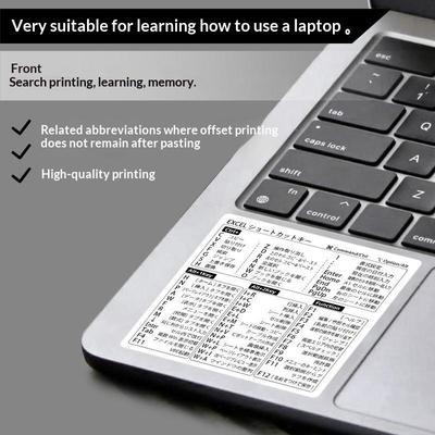Японский язык Краткая шпаргалка Наклейки Для Windows Excel Ежедневная офисная работа