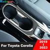 Для Toyota Corolla - Хэтчбек Черная Центральная Консоль Автомобиля Рамка Держателя Стакана Воды Накладка Аксессуары для Интерьера