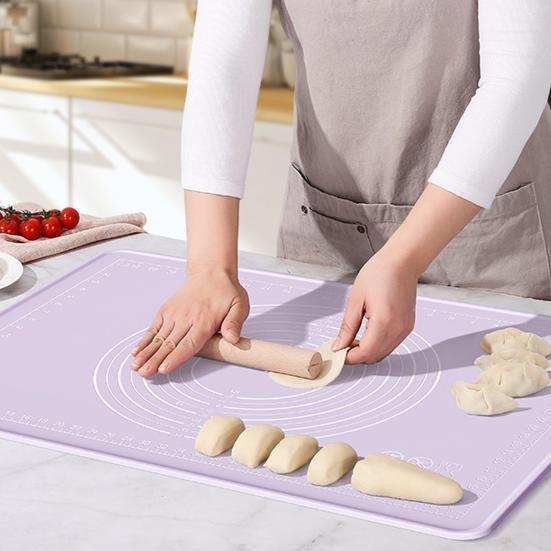 Kneading Pad Scale Design Dough Rolling Mat Convenient Silicone Non-Stick Pastry Mat for Home Kitchen