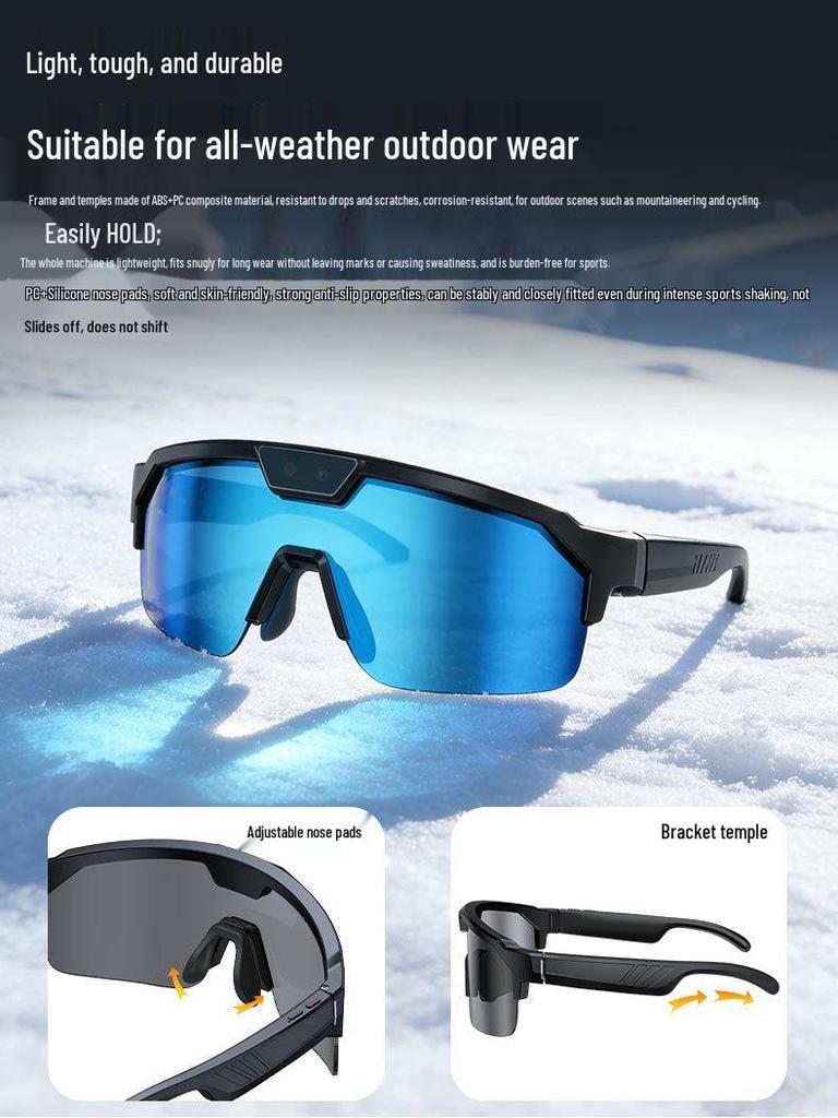 AI Smart Glasses: Outdoor Sports Anti-Shake Photography, Object Recognition, WiFi Image Transmission, and Translation Features.