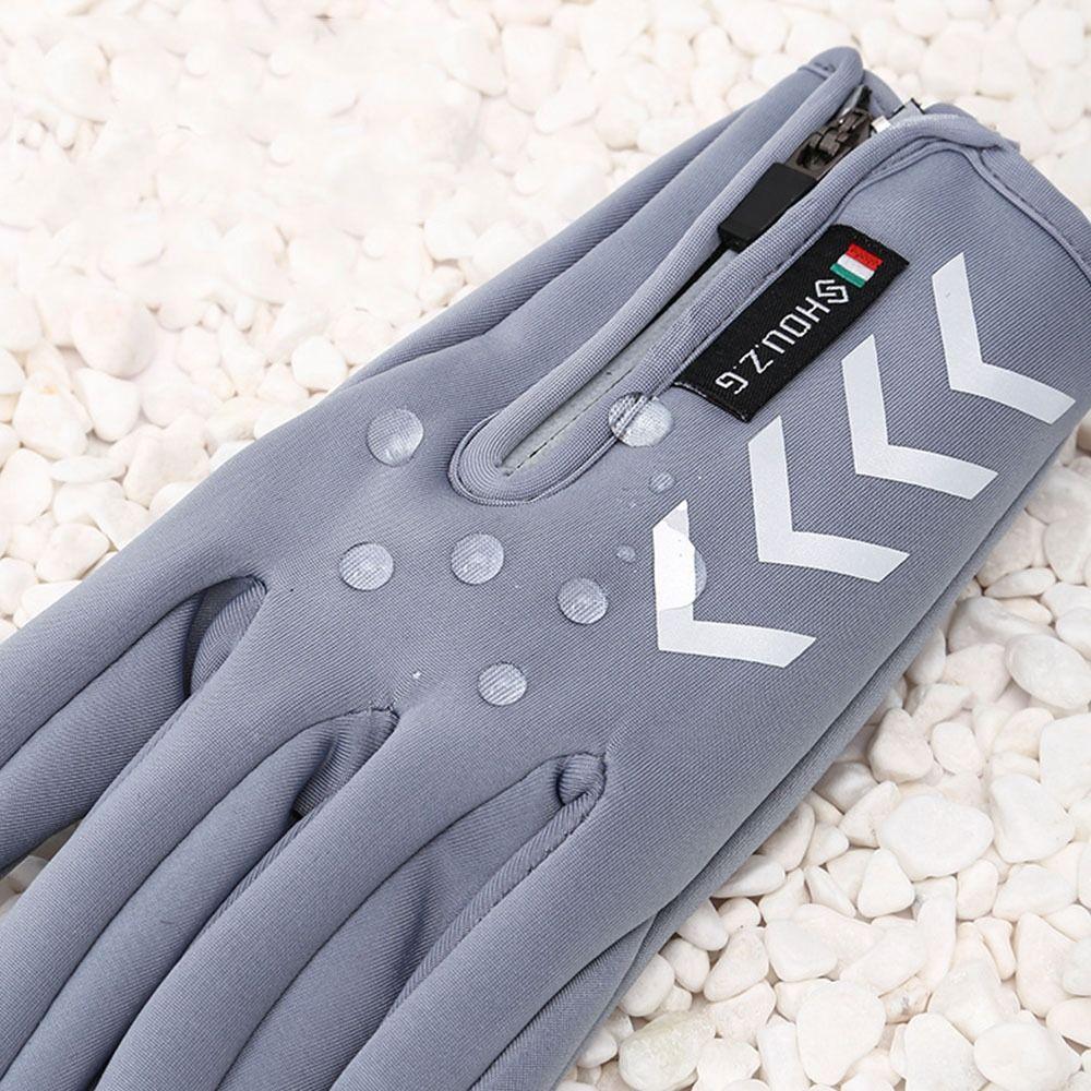 Cold Wingproof Warm Kids Gloves with Zipper Bicycle Sports Mittens  Kids Gift