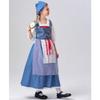 Halloween children French manor maid cospay costume medieval pastoral maid long dress parentchild outfit