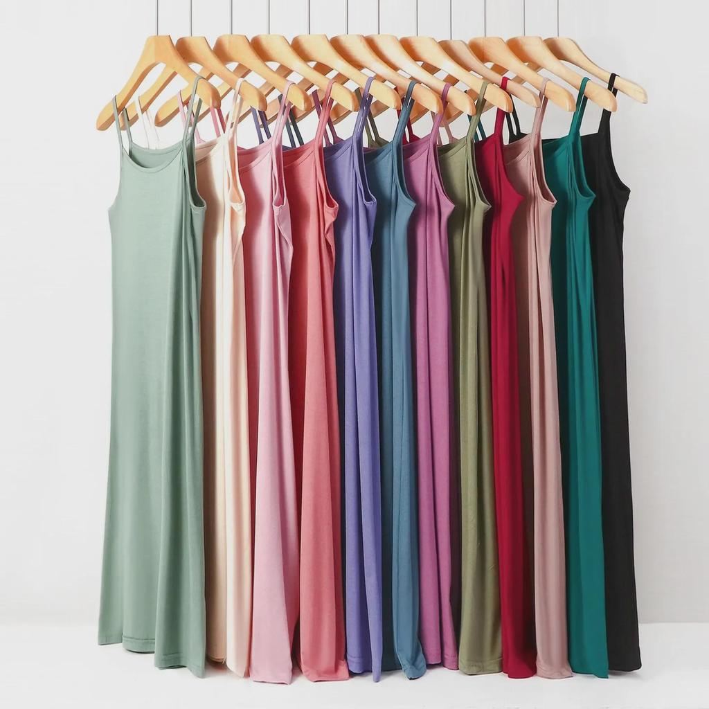 Платье-пижама-майка модал большого размера - Защита от просвечивания, Свободный крой KTB